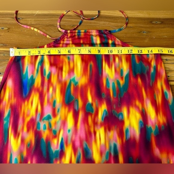 NWT WeWoreWhat Revolve Fire Tie Dye Cut-Out Midi Skirt with Sexy Side Slit, M - Picture 12 of 15